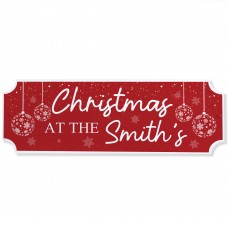 Novelty Welcome Plaque First Christmas New Home Gift Personalise