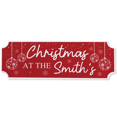 Novelty Welcome Plaque First Christmas New Home Gift Personalise