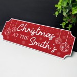 Novelty Welcome Plaque First Christmas New Home Gift Personalise