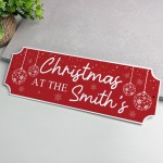 Novelty Welcome Plaque First Christmas New Home Gift Personalise
