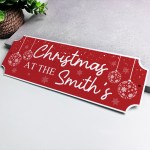 Novelty Welcome Plaque First Christmas New Home Gift Personalise