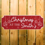 Novelty Welcome Plaque First Christmas New Home Gift Personalise