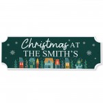 Christmas at the 'Surname' Plaque Personalised Christmas Deco
