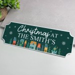 Christmas at the 'Surname' Plaque Personalised Christmas Deco