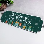 Christmas at the 'Surname' Plaque Personalised Christmas Deco