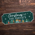 Christmas at the 'Surname' Plaque Personalised Christmas Deco