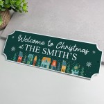 Cute Christmas Decoration Christmas at the 'Surname' Plaque Gift