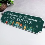 Cute Christmas Decoration Christmas at the 'Surname' Plaque Gift