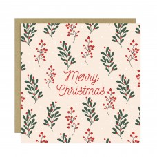 Merry Christmas Greetings Card Kraft Envelope Christmas Card