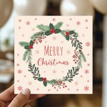 Christmas Card, Festive Xmas Card For Friend and Family