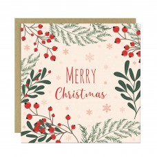 Merry Christmas Greetings Card For Family and Friends 145x145mm 
