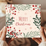 Merry Christmas Greetings Card For Family and Friends 145x145mm 