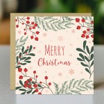 Merry Christmas Greetings Card For Family and Friends 145x145mm 