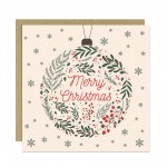 Christmas Cards Pack of 6 With Kraft Envelopes Merry Christmas