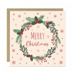 Christmas Cards Pack of 6 With Kraft Envelopes Merry Christmas