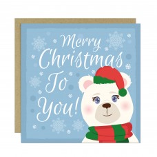 Merry Christmas Card For Kids Son Daughter Cute Xmas Card