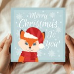 Merry Christmas To You Greetings Card For Kids Children Teacher 