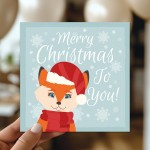 Merry Christmas To You Greetings Card For Kids Children Teacher 