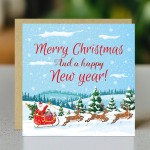 Merry Christmas Card Happy New Year Greetings Cards For Friends 