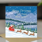 Christmas and New Year Card For Friend Family Happy Christmas