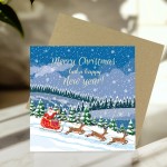Christmas and New Year Card For Friend Family Happy Christmas