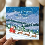 Christmas and New Year Card For Friend Family Happy Christmas