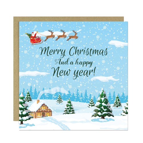 Merry Christmas Cards For Family or Friends Xmas Card For Kids