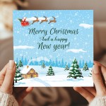 Merry Christmas Cards For Family or Friends Xmas Card For Kids