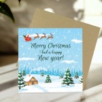 Merry Christmas Cards For Family or Friends Xmas Card For Kids