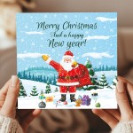 Merry Christmas Happy New Year Card For Friends and Family