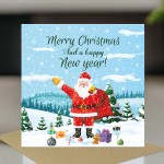 Merry Christmas Happy New Year Card For Friends and Family