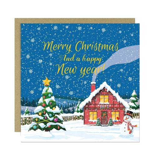 Merry Christmas Card For Friends Family Neighbour Colleague