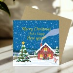 Merry Christmas Card For Friends Family Neighbour Colleague
