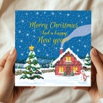 Merry Christmas Card For Friends Family Neighbour Colleague