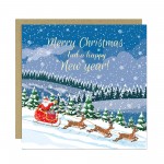Christmas Cards Multipack of 6 Xmas Santa Cards For Family