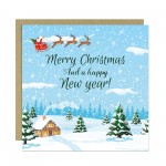 Christmas Cards Multipack of 6 Xmas Santa Cards For Family