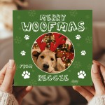 Christmas Card From Dog Puppy MERRY WOOFMAS Card For Mum Dad Christmas Card From Dog Puppy MERRY WOOFMAS Card For Mum Dad