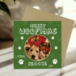 Christmas Card From Dog Puppy MERRY WOOFMAS Card For Mum Dad Christmas Card From Dog Puppy MERRY WOOFMAS Card For Mum Dad
