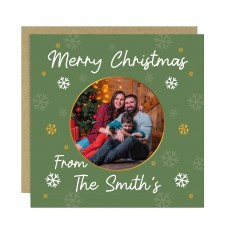 Personalised Merry Christmas Card For Family and Friends
