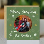 Personalised Merry Christmas Card For Family and Friends