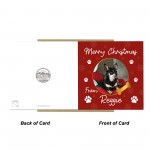 Merry Christmas Card From The Dog Personalised Photo Card