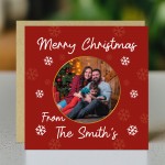 Personalised Christmas Card For Family and Friends
