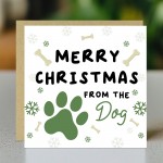 Christmas Card From Dog Merry Christmas Card For Mum Dad Son