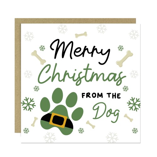 Christmas Card From Dog Puppy Merry Christmas Card For Mum Dad Christmas Card From Dog Puppy Merry Christmas Card For Mum Dad