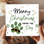 Christmas Card From Dog Puppy Merry Christmas Card For Mum Dad Christmas Card From Dog Puppy Merry Christmas Card For Mum Dad
