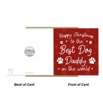 Happy Christmas To The Best Dog Daddy Card From The Dog Puppy