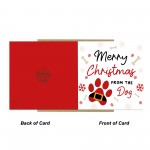 Merry Christmas From The Dog Card For Mum Dad Daughter Son Funny