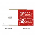 Merry Christmas Card From The Dog Funny Greetings Card