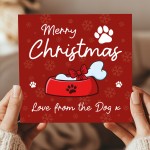 Joke Christmas Card From The Dog For Dog Mum Dog Dad Funny