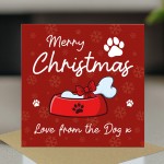 Joke Christmas Card From The Dog For Dog Mum Dog Dad Funny
